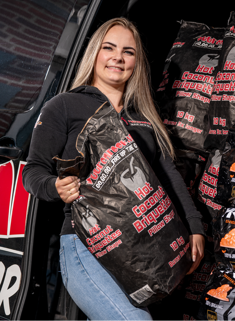 Vuur & Rook Transport Damage: Vuur&Rook Hot Coconut Briketten Pillow Shape 10 kg