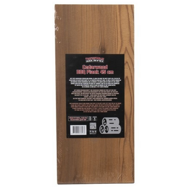 Vuur & Rook Vuur&Rook Cedar Rookplank 45 cm Xtra Dik