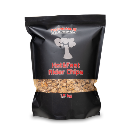 Vuur & Rook Vuur&Rook Hot&Fast Alder Chips 1,5 kg