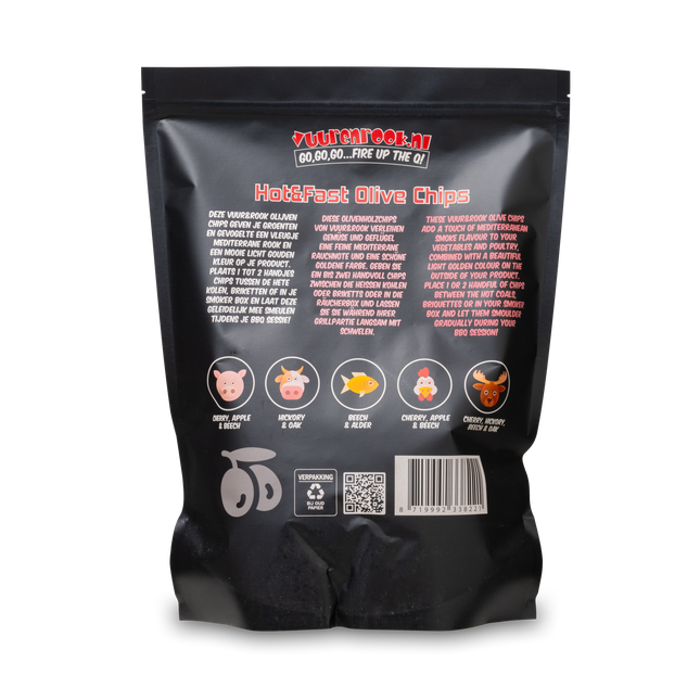 Vuur & Rook Vuur&Rook Hot&Fast Mesquite Chips 1,5 kg