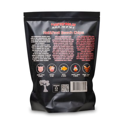 Vuur & Rook Vuur&Rook Hot&Fast Olijf Chips 1,5 kg