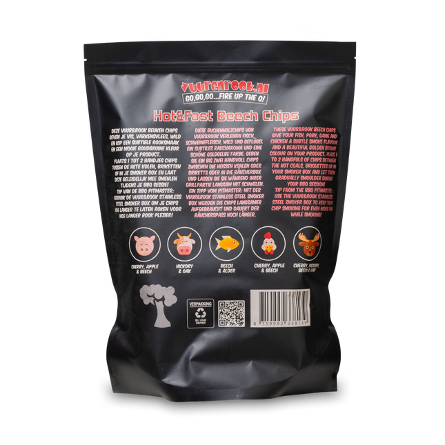 Vuur & Rook Vuur&Rook Hot&Fast Olijf Chips 1,5 kg