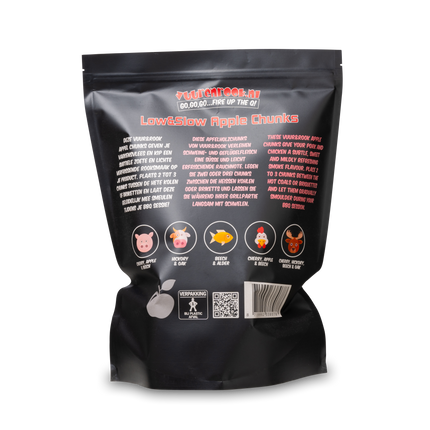 Vuur & Rook Vuur&Rook Low&Slow Appel Chunks 1,5 kg