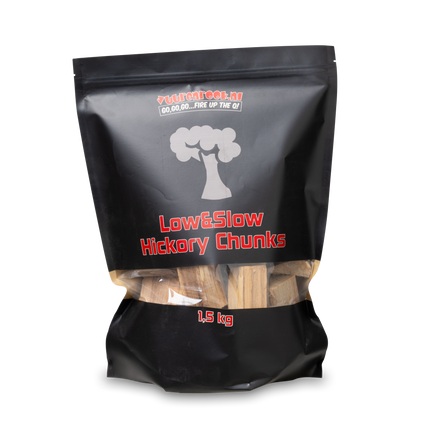 Vuur & Rook Vuur&Rook Low&Slow Hickory Chunks 1,5 kg