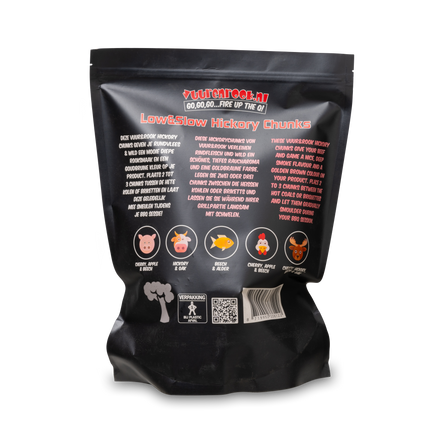 Vuur & Rook Vuur&Rook Low&Slow Hickory Chunks 1,5 kg
