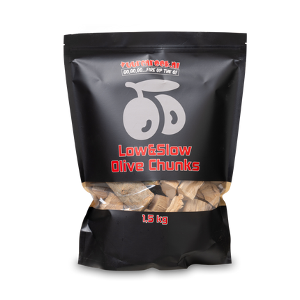 Vuur & Rook Vuur&Rook Low&Slow Olijf Chunks 1,5 kg