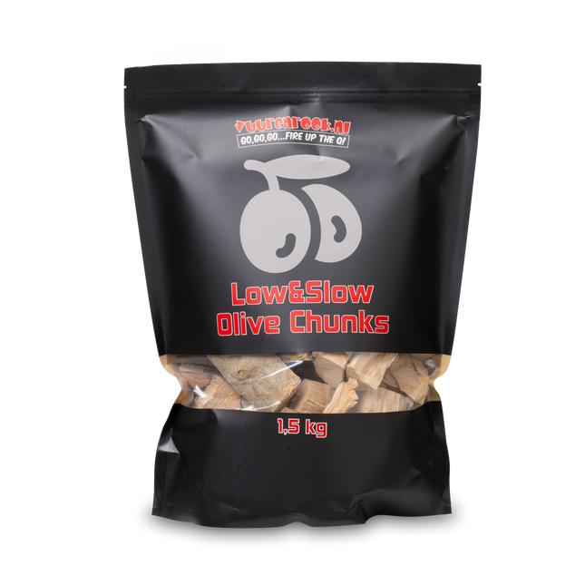 Vuur & Rook Vuur&Rook Low&Slow Olijf Chunks 1,5 kg