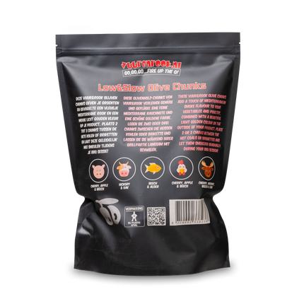 Vuur & Rook Vuur&Rook Low&Slow Olijf Chunks 1,5 kg