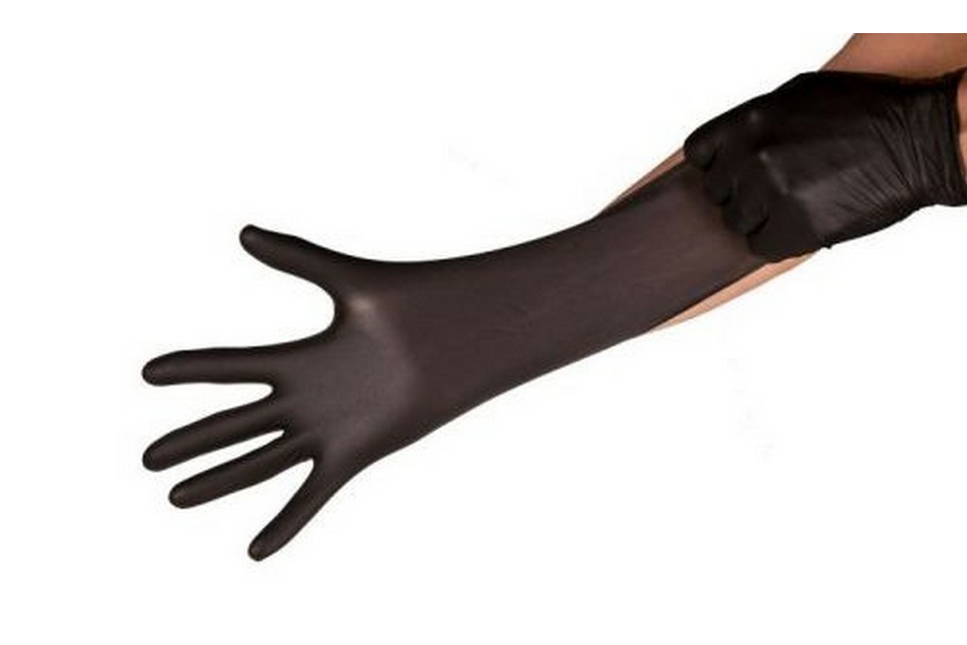 Vuur & Rook Vuur&Rook Nitril Handschoenen Xtra Strong Zwart 100 stuks Large