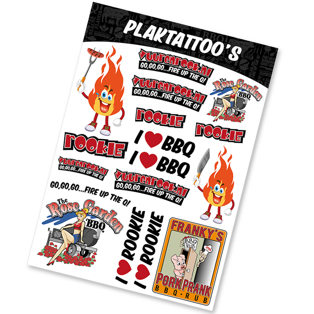 Vuur & Rook Vuur&Rook Plaktattoo's