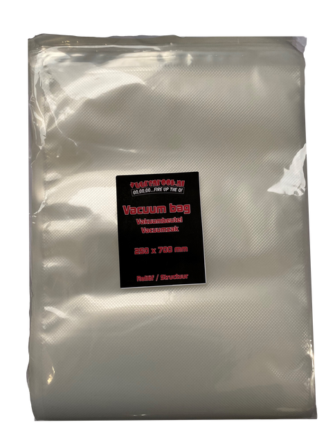 Vuur & Rook Vuur&Rook Reliëf / Structuur Vacuumzak 250 x 700  mm 100 stuks