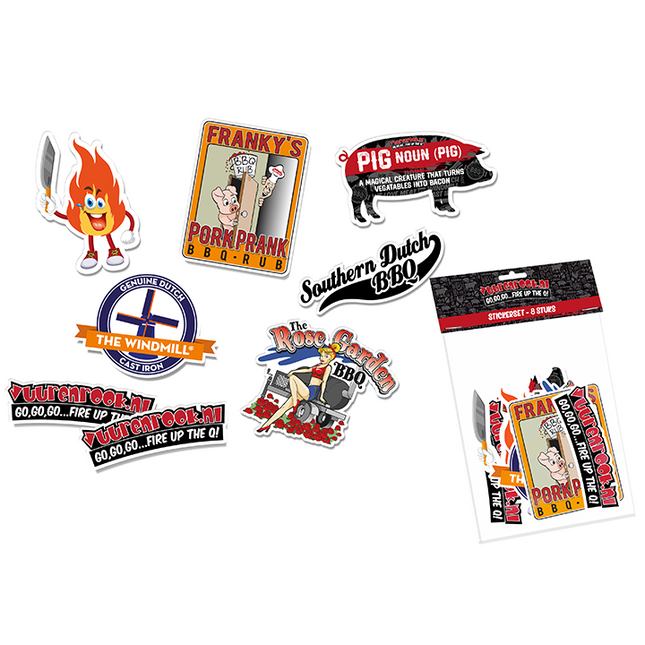 Vuur & Rook Vuur&Rook Stickers 8 stuks