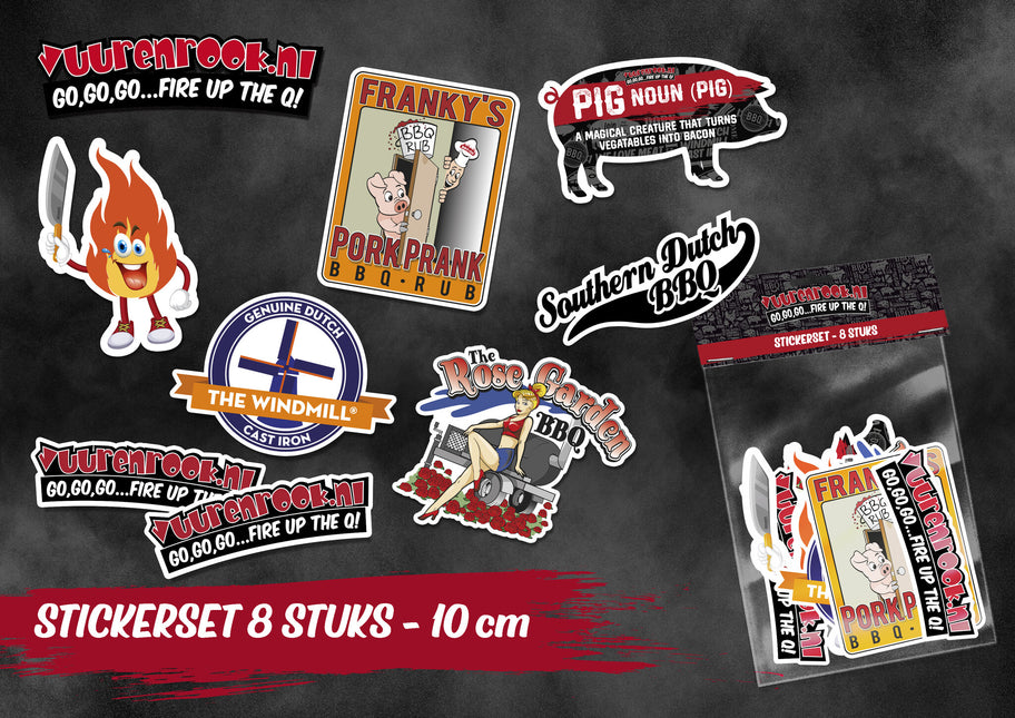 Vuur & Rook Vuur&Rook Stickers 8 stuks