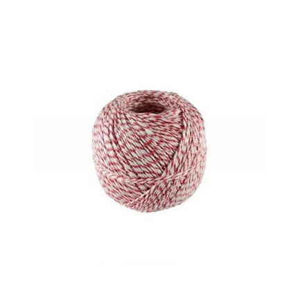 Vuur & Rook Worst garen / touw  rood/wit