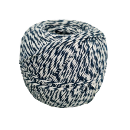 Vuur & Rook Worstgaren / Touw  blauw/wit