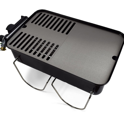 Weber RVS Grillrooster/Plancha tbv Weber Go Anywhere