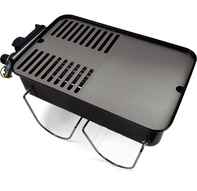 Weber RVS Grillrooster/Plancha tbv Weber Go Anywhere