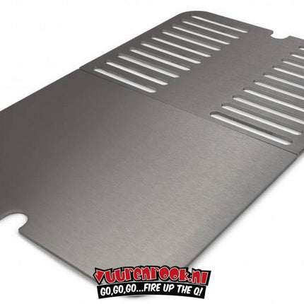 Weber RVS Grillrooster/Plancha tbv Weber Go Anywhere