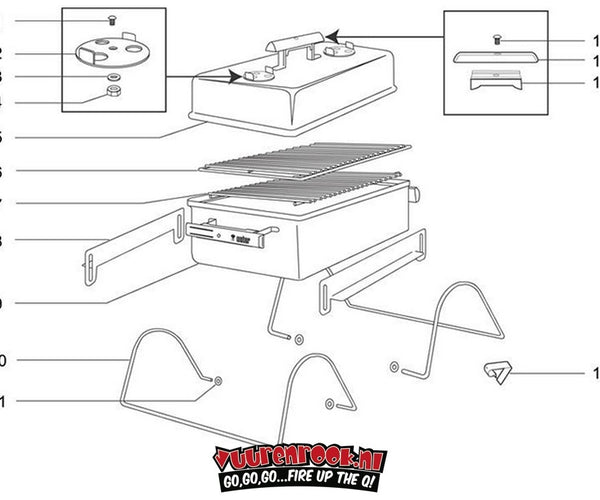 EasiBBQ Porzellanemaillierter Flavorizer Bar für Weber 1141001 Go EasiBBQ Porzellanemaillierter Flavorizer Bar für Weber 1141001 Go