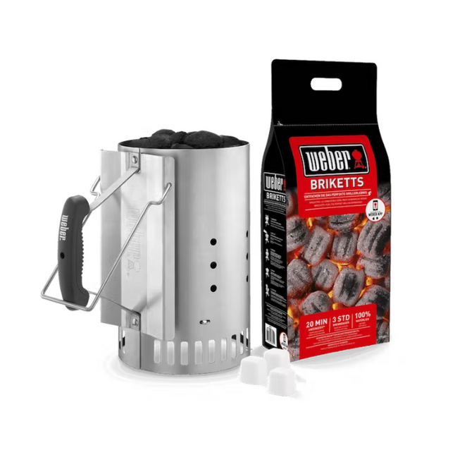 Weber Weber Grote Brikettenstarter + GRATIS Weber Briketten + Aanmaakblokjes
