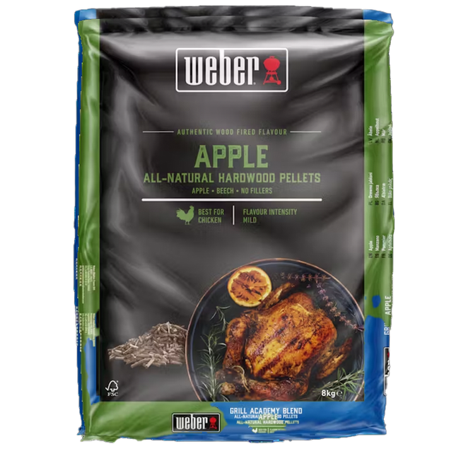 Weber Weber Natuurlijke Hardhoutpellets Appel 8 kg