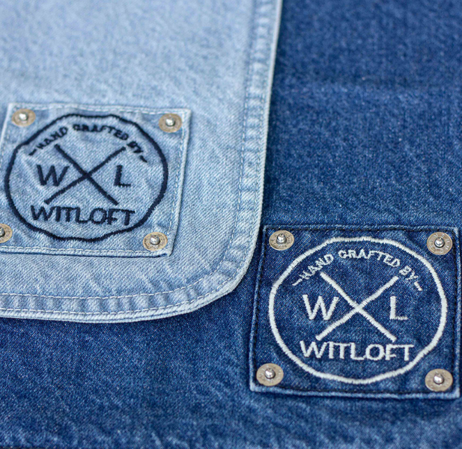 Witloft Witloft Light Blue Apron Waist Down Denim Collection