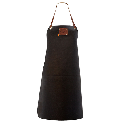 Xapron Xapron Leren Dames Schort Bovine Black