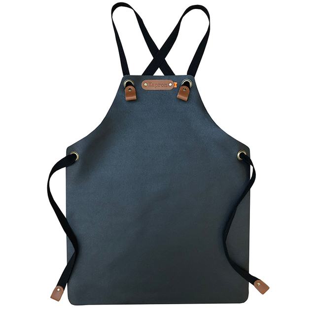 Xapron Xapron Leren Kinder Schort Bovine Black