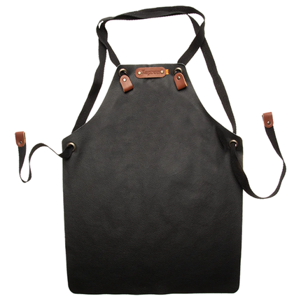 Xapron Xapron Leren Kinder Schort Bovine Black