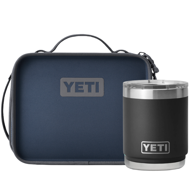 YETI Yeti Daytrip Lunch Box Navy & Yeti Rambler Lowball 10 oz Black