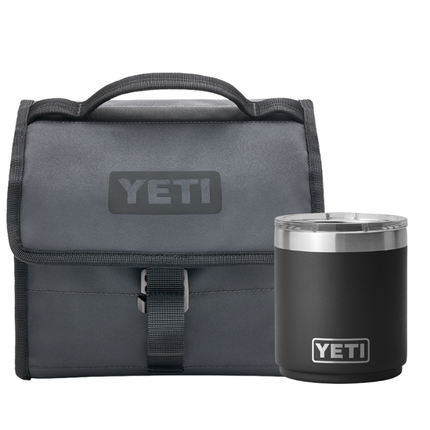 YETI Yeti Daytrip Lunchbag Charcoal & Yeti Rambler Lowball 10 oz Black