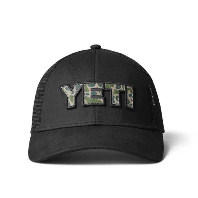 YETI Yeti Logo Badge Trucker Hat Black