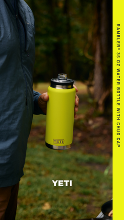 YETI Yeti Rambler Bottle Chug Firefly Yellow 18 oz