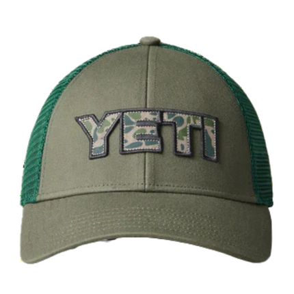 YETI Yeti Truckerspet Met Camouflage Badge Olive
