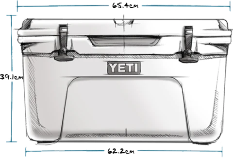 YETI Yeti Tundra 45 Hard Cooler Rescue Red